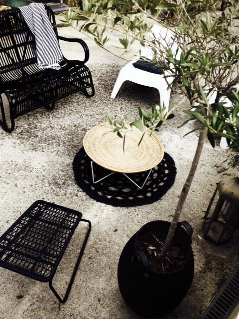 tapis rond ciré Guy Cotten