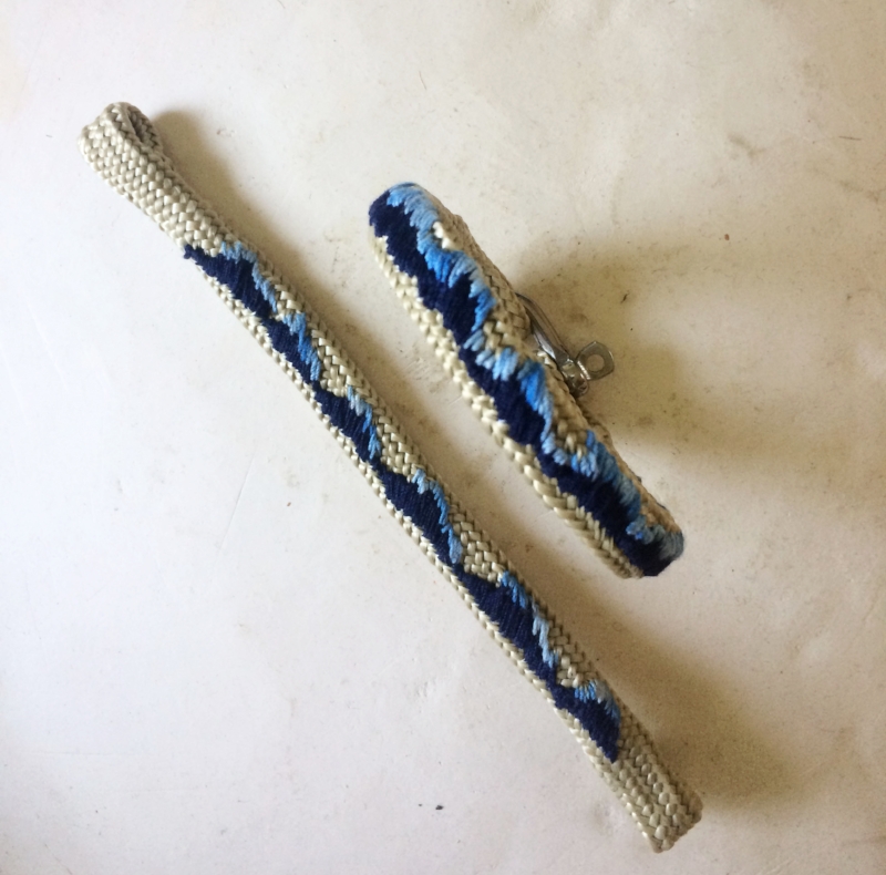 bracelet vagues waves broderie